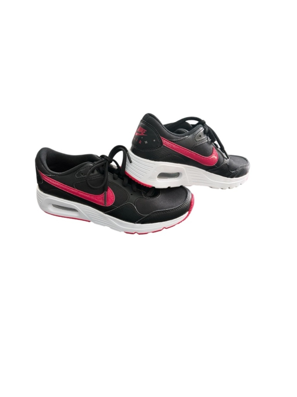 Nike Air Max SC SE DC9299-001 Girls 4Y Black Very Berry Pink White